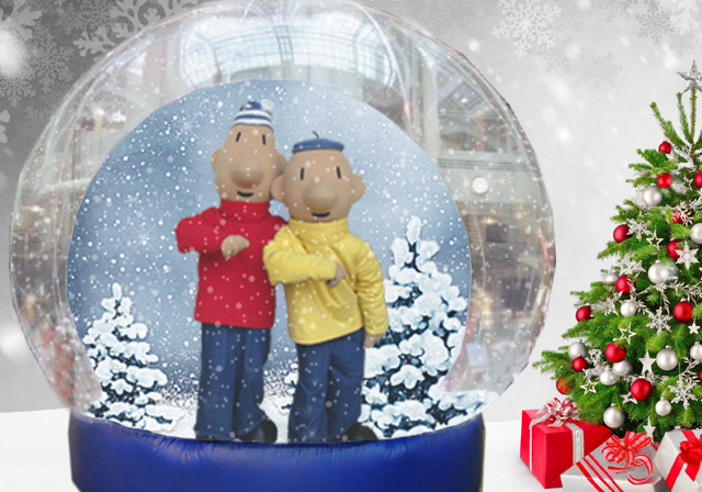 snowglobe met kinderheld